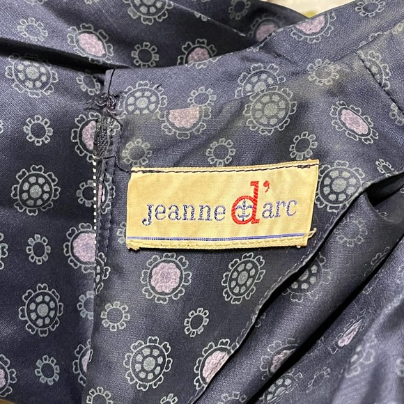 Jeanne D'Arc 1950s Navy Dress EUC Party, Work, Evening Out - This Dress Has You - Picture 4 of 7